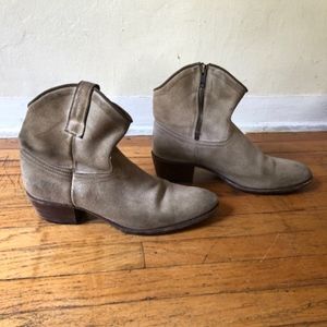 Frye Boots. Stone color. Suede leather. Size 10